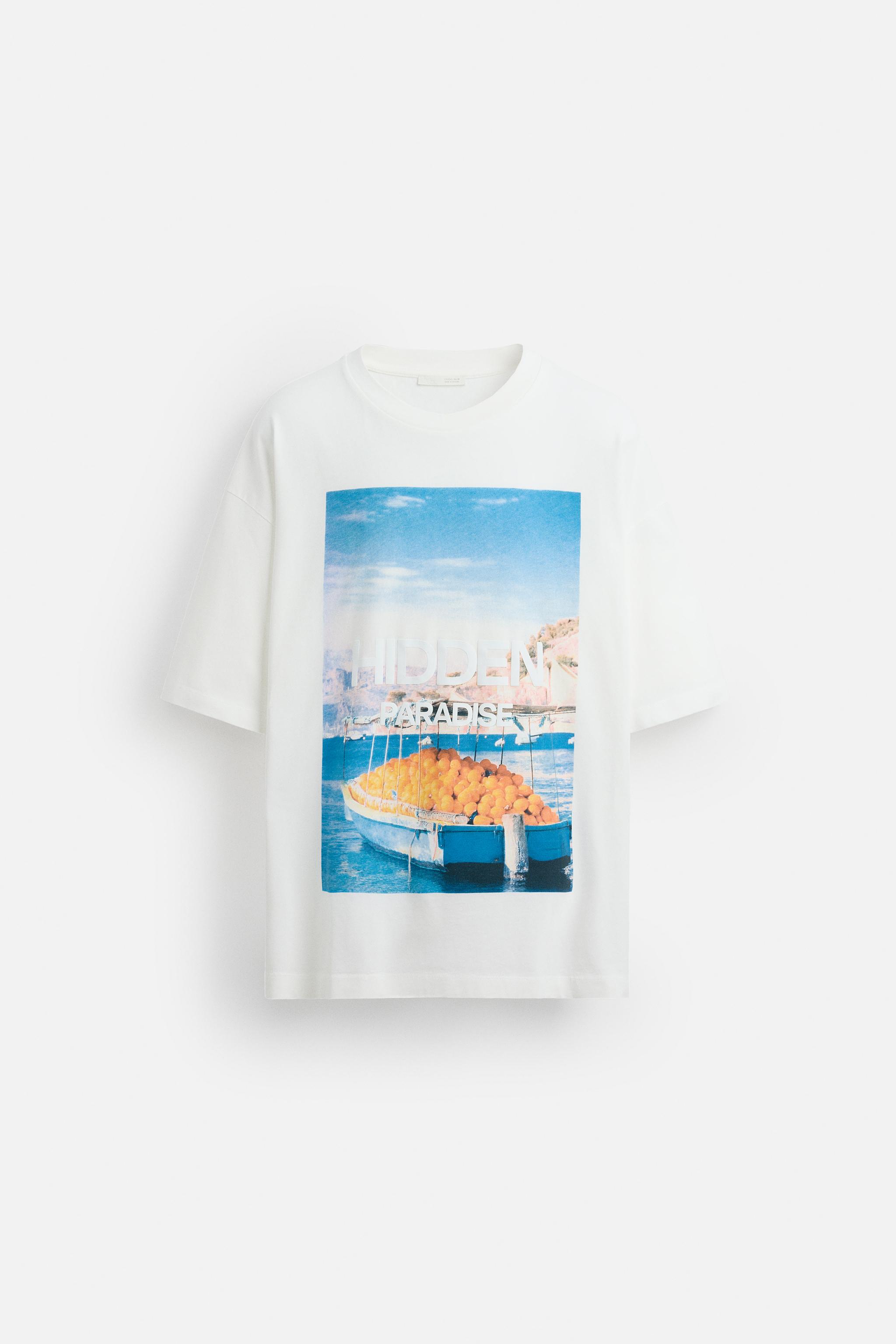 【ZARA】フォトプリントTシャツ ホワイト | 6224/468/250 PHOTOGRAPHIC PRINT T-SHIRT - White | ZARA Canada