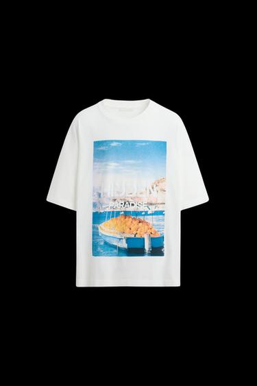 T-SHIRT MIT FOTOPRINT - Weiß von Zara - Bild 0