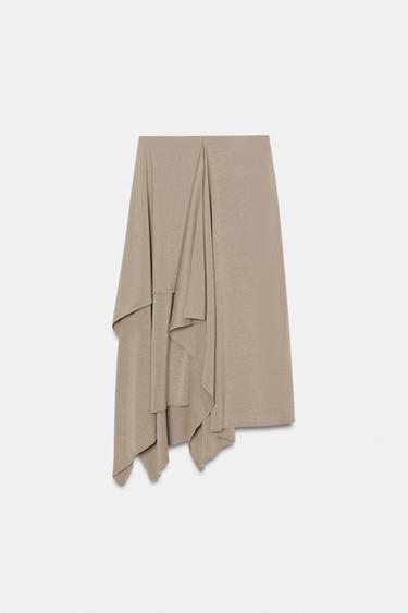 FALDA ASIMÉTRICA FLUIDA - Arena de Zara