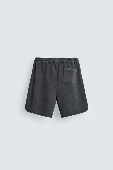 FADED JOGGER SHORTS - Dark anthracite by Zara - Image 7