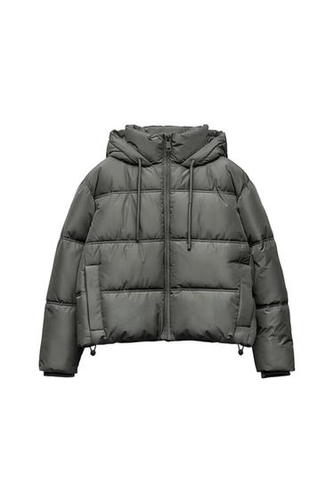 WATER AND WIND PROTECTION CROPPED PUFFER ANORAK