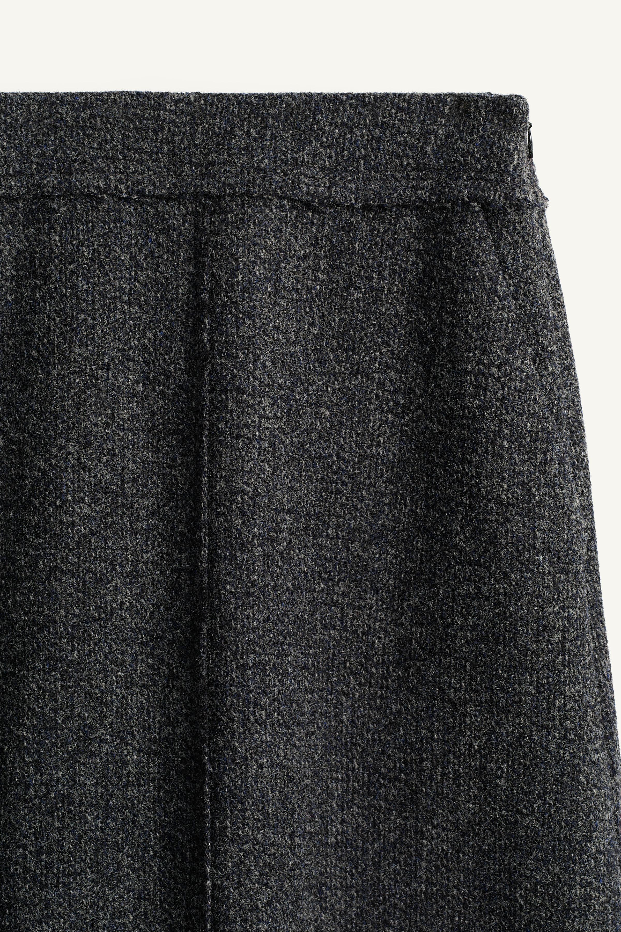 LIMITED EDITION 100% WOOL MIDI SKIRT