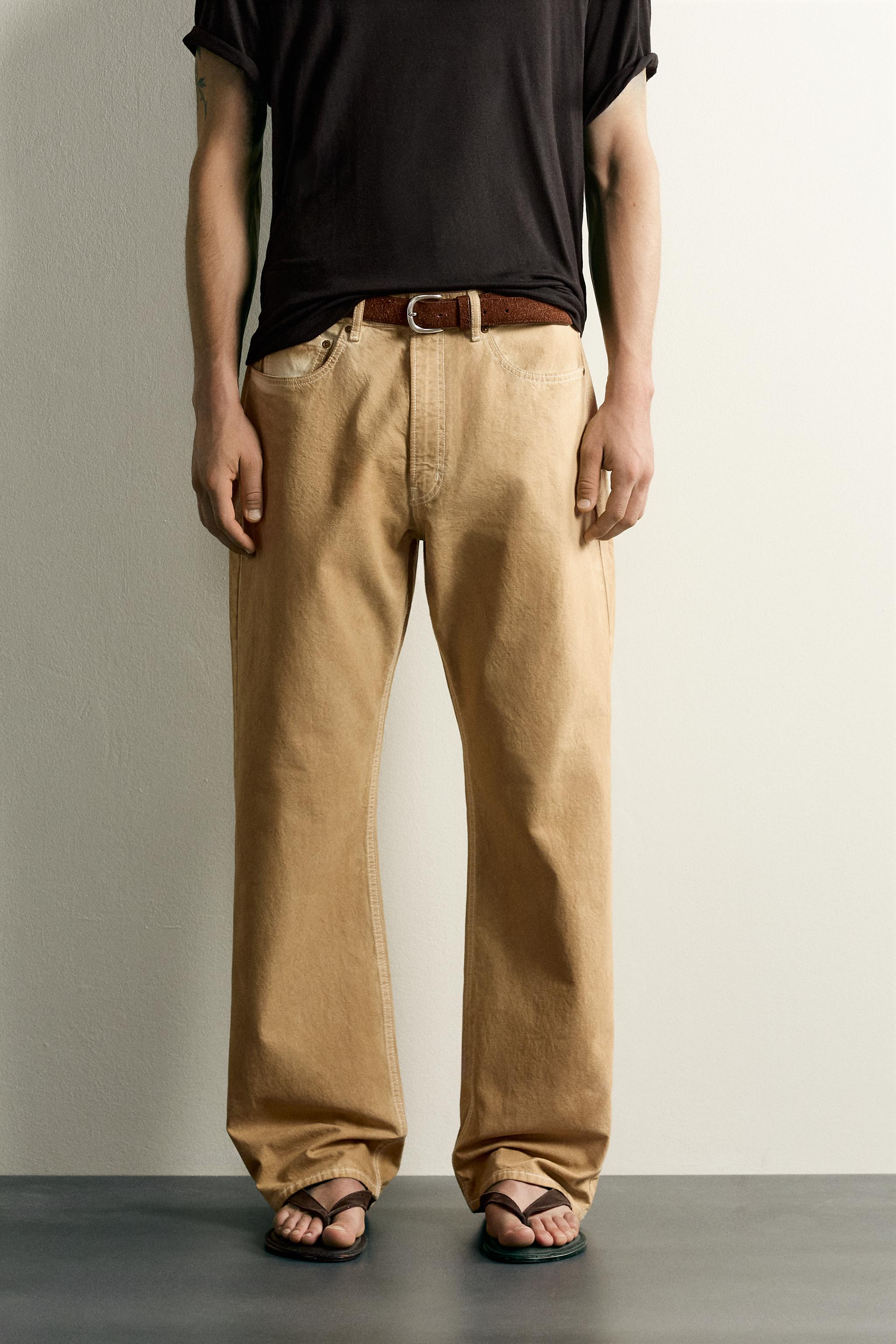 IRREGULAR WASH LOOSE FIT JEANS