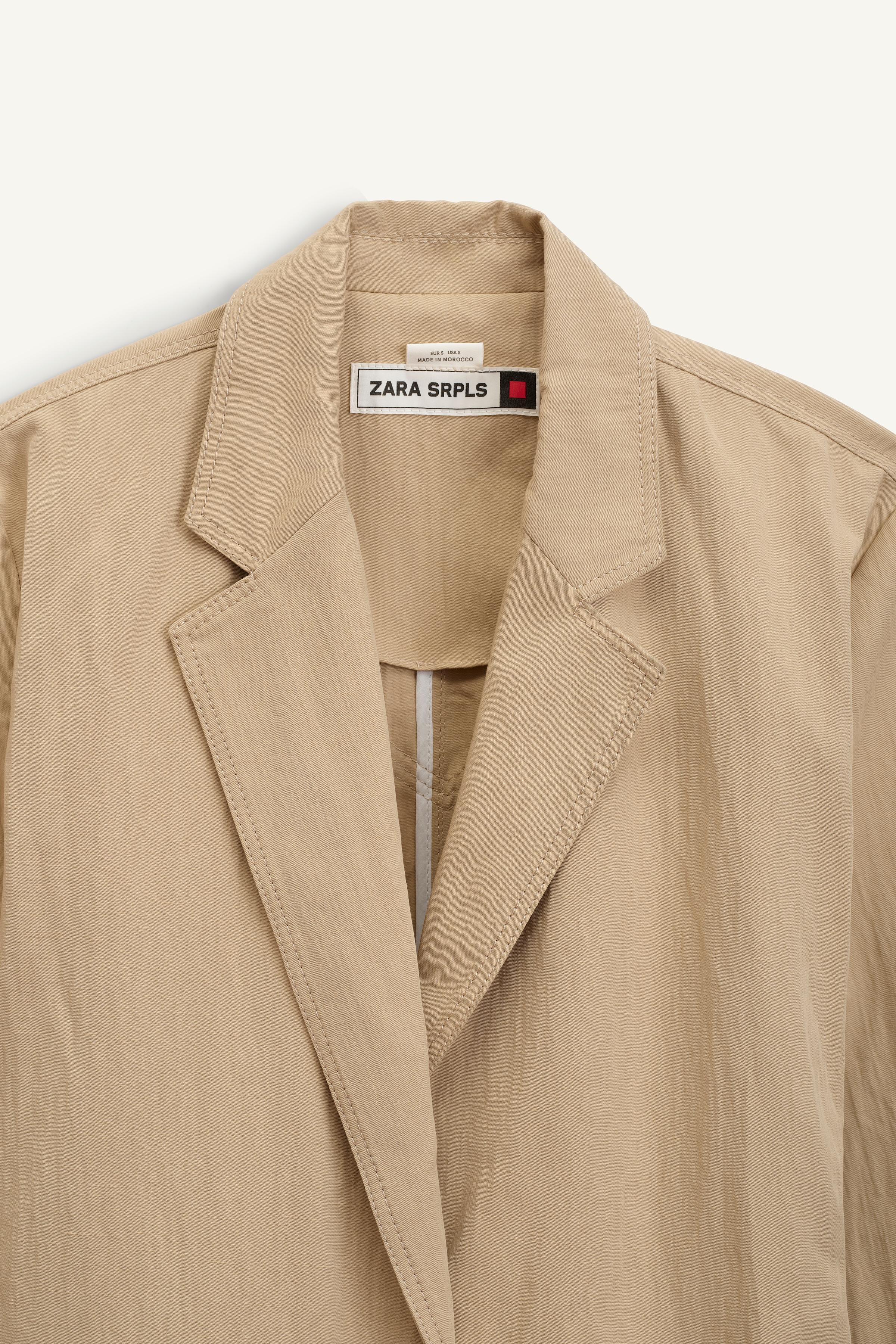 【ZARA】BLZR 14 リネン28%ブレザー ベージュ | 2752/234/710 BLZR 14 - ベージュ | ZARA Japan / 日本