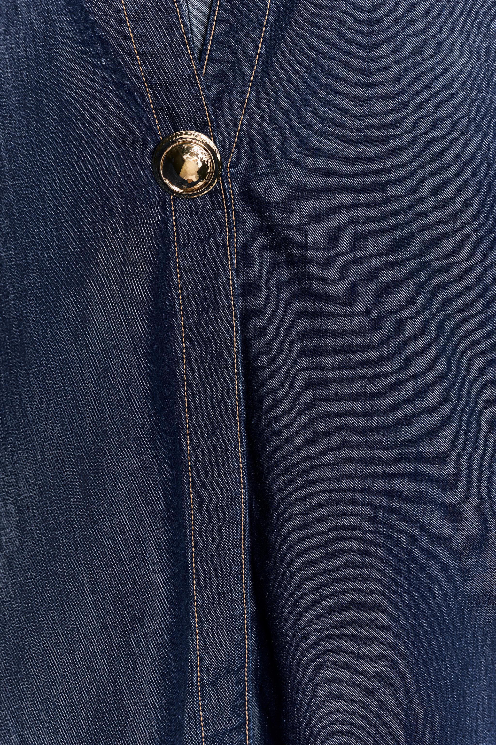 Z1975 GOLD APPLIQUÉ DENIM SHIRT