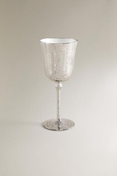 MERCURISED CHRISTMAS WINE GLASS - رمادي الخاص بـ Zara - صورة 0