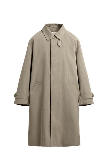 Zara WATER REPELLENT TRENCH COAT - Light beige
