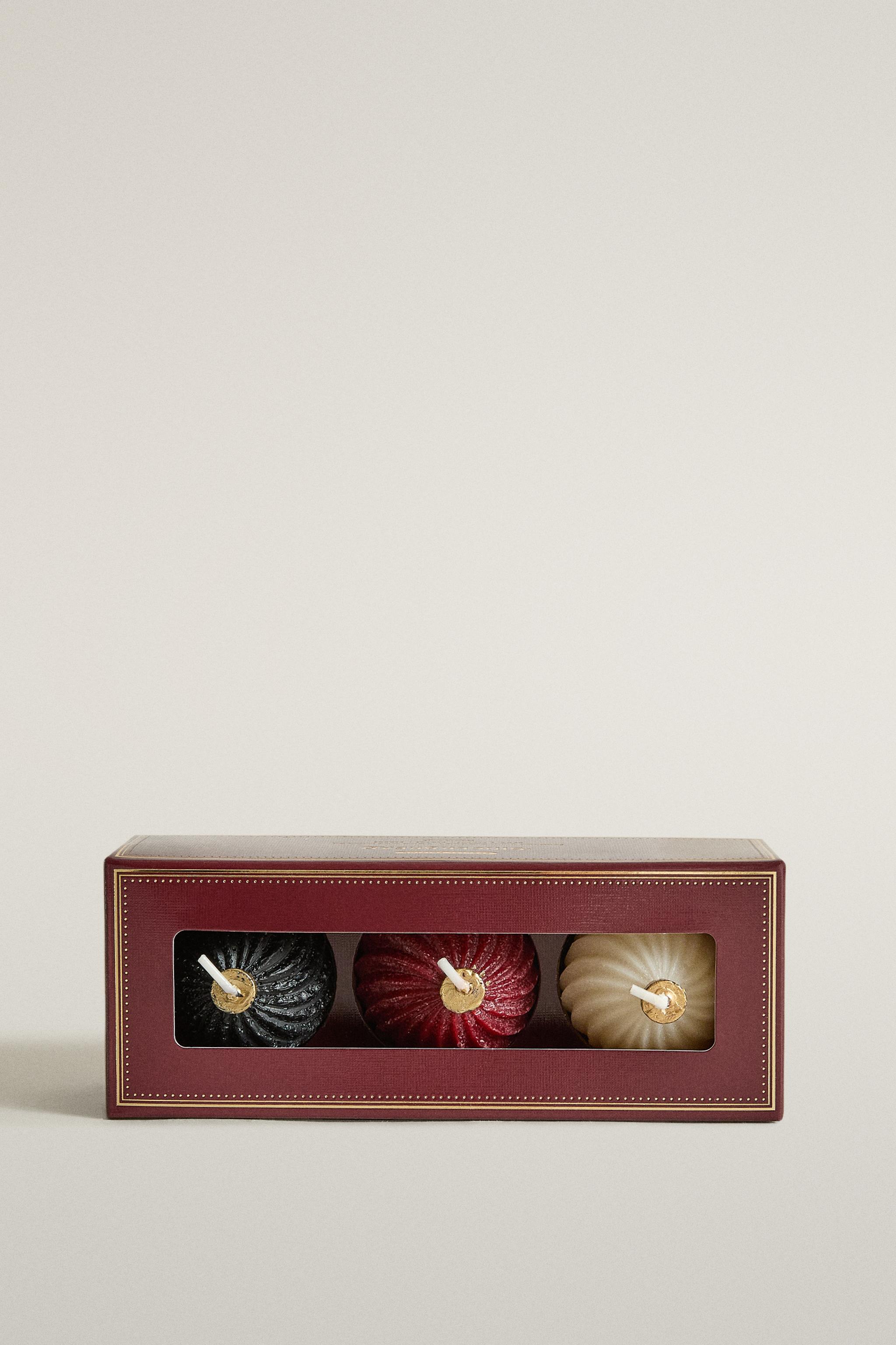 PACK 3 BOUGIES PARFUMÉES BOULES GINGERBREAD