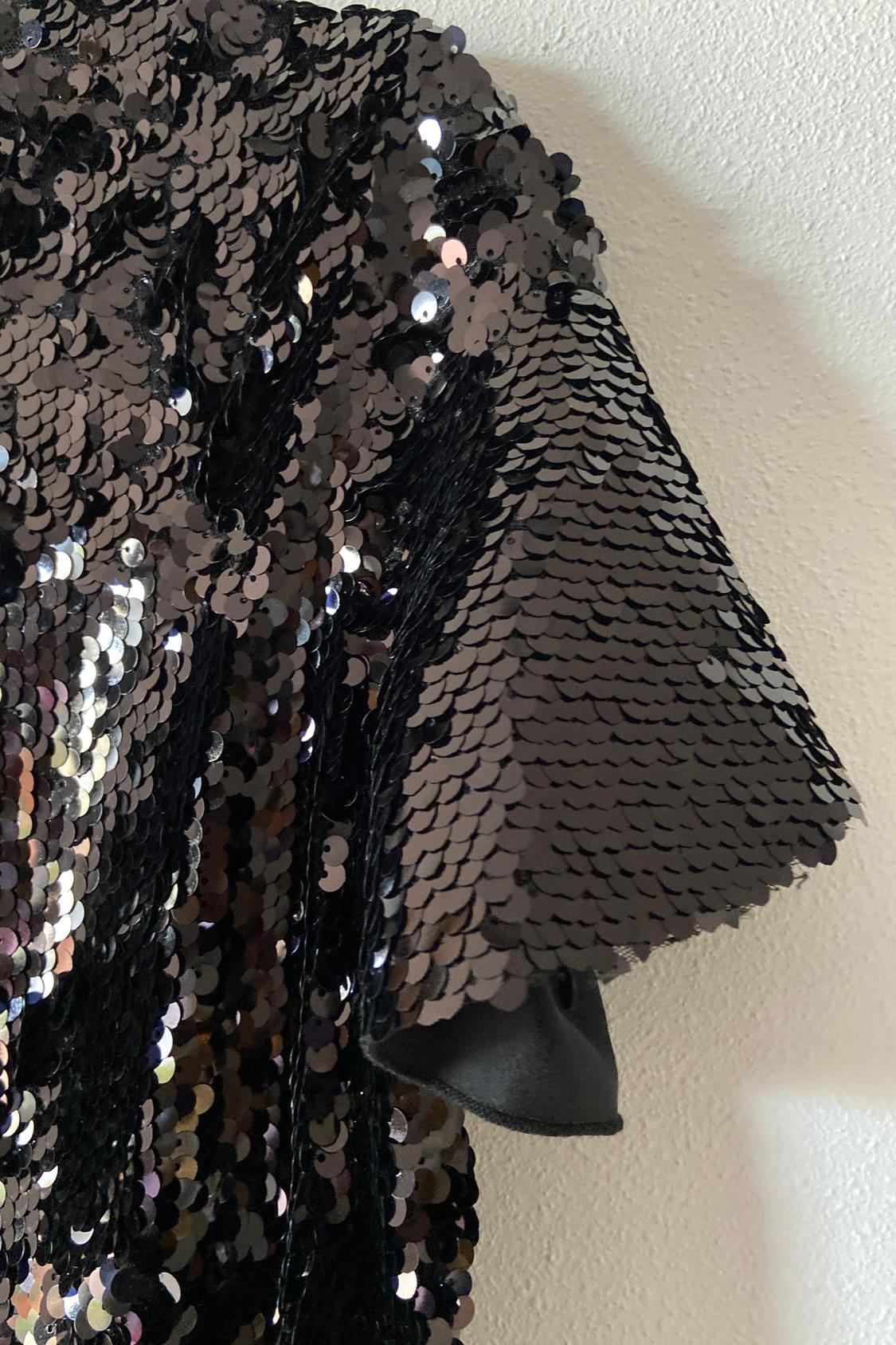 SHORT SEQUIN DRESS - Image 3