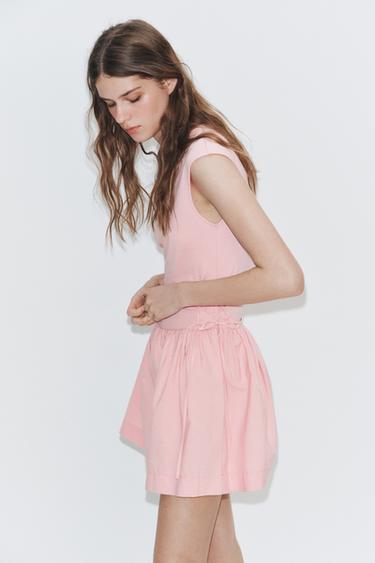 SHORT COMBINED DRESS - Pink by Zara - Image 2