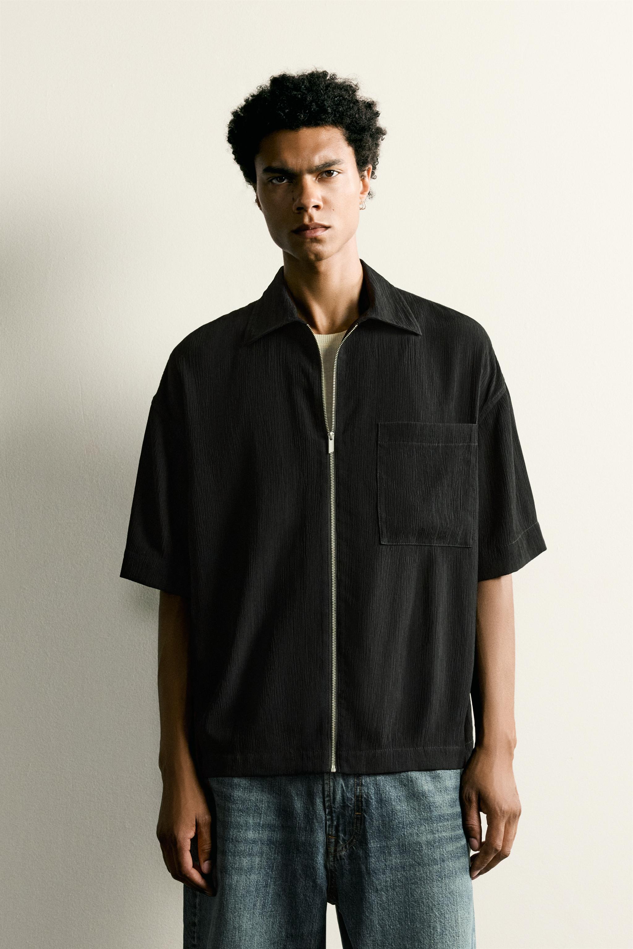 TEXTURED RELAXED FIT SHIRT