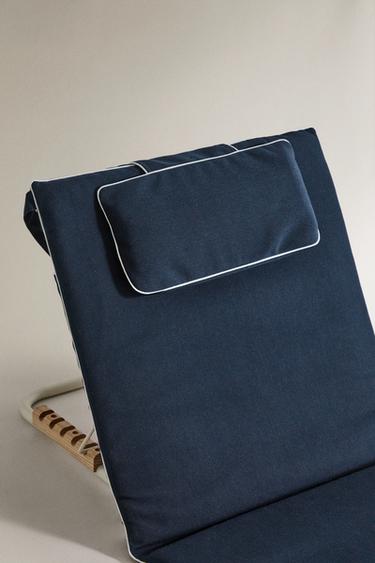 FOLDING BEACH GROUND LOUNGER - Blue by Zara - Image 1