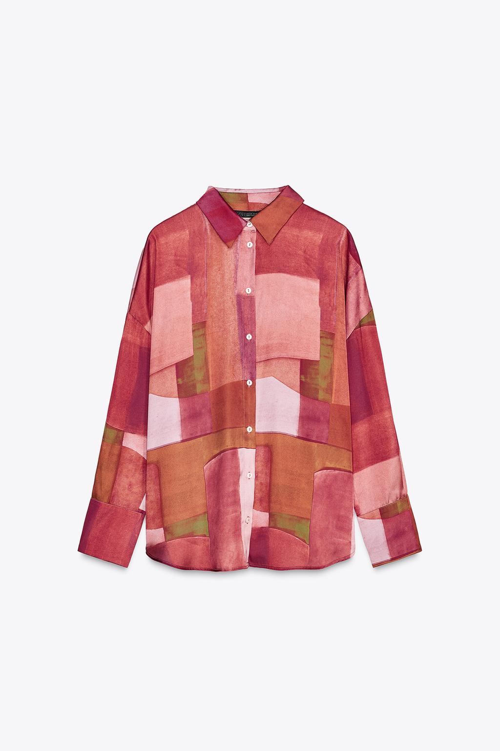 Thumbnail image for SATIN GEOMETRIC PRINT SHIRT