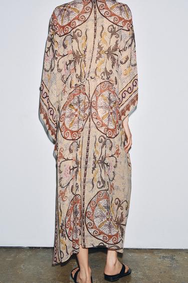 ROBE TUNIQUE IMPRIMÉE ZW COLLECTION - Multicolore de Zara - Image 2