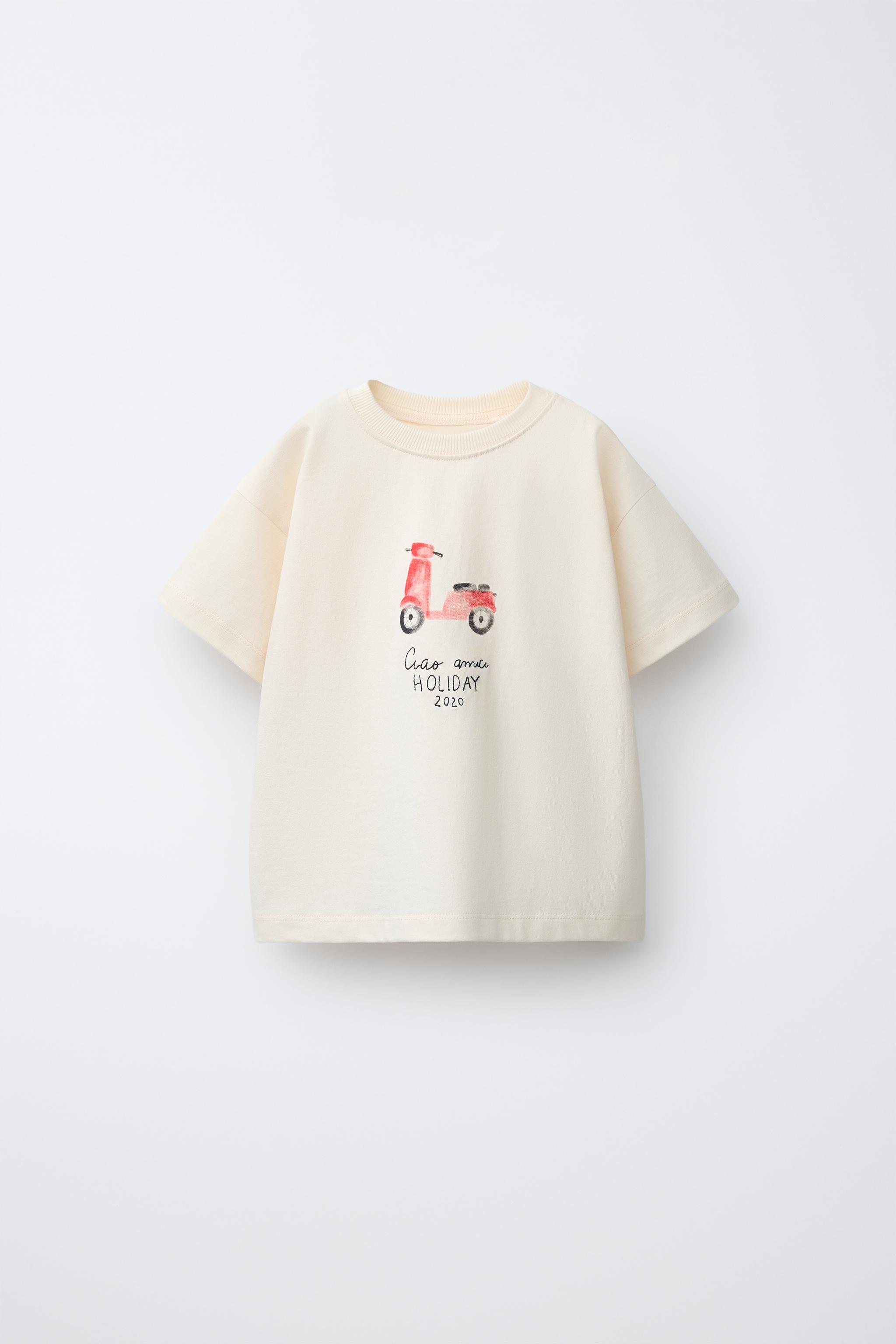 mattya MOTORBIKE PRINT T-SHIRT - Ecru | ZARA Turkey