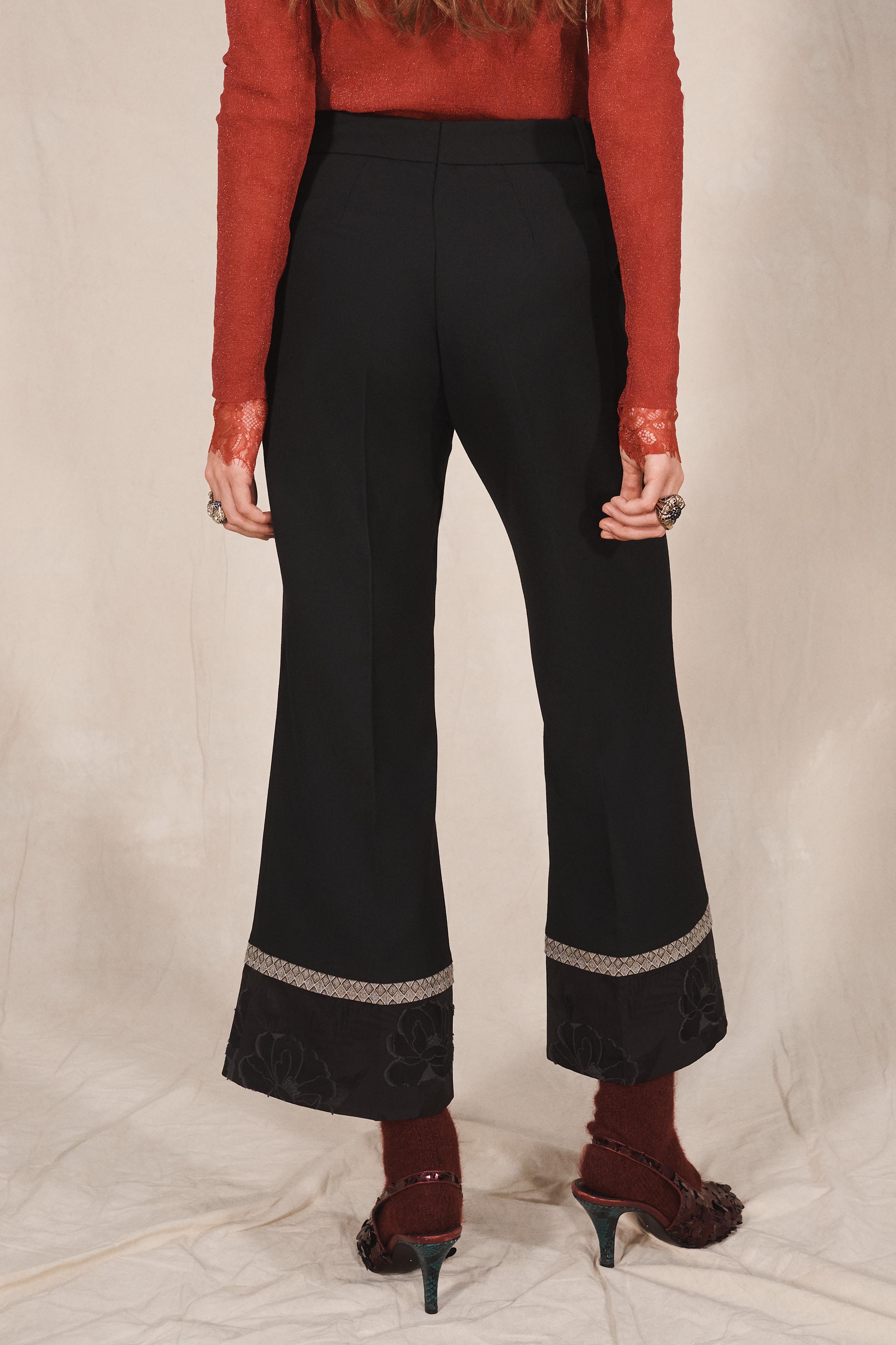 LIMITED EDITION CONTRAST JACQUARD PANTS