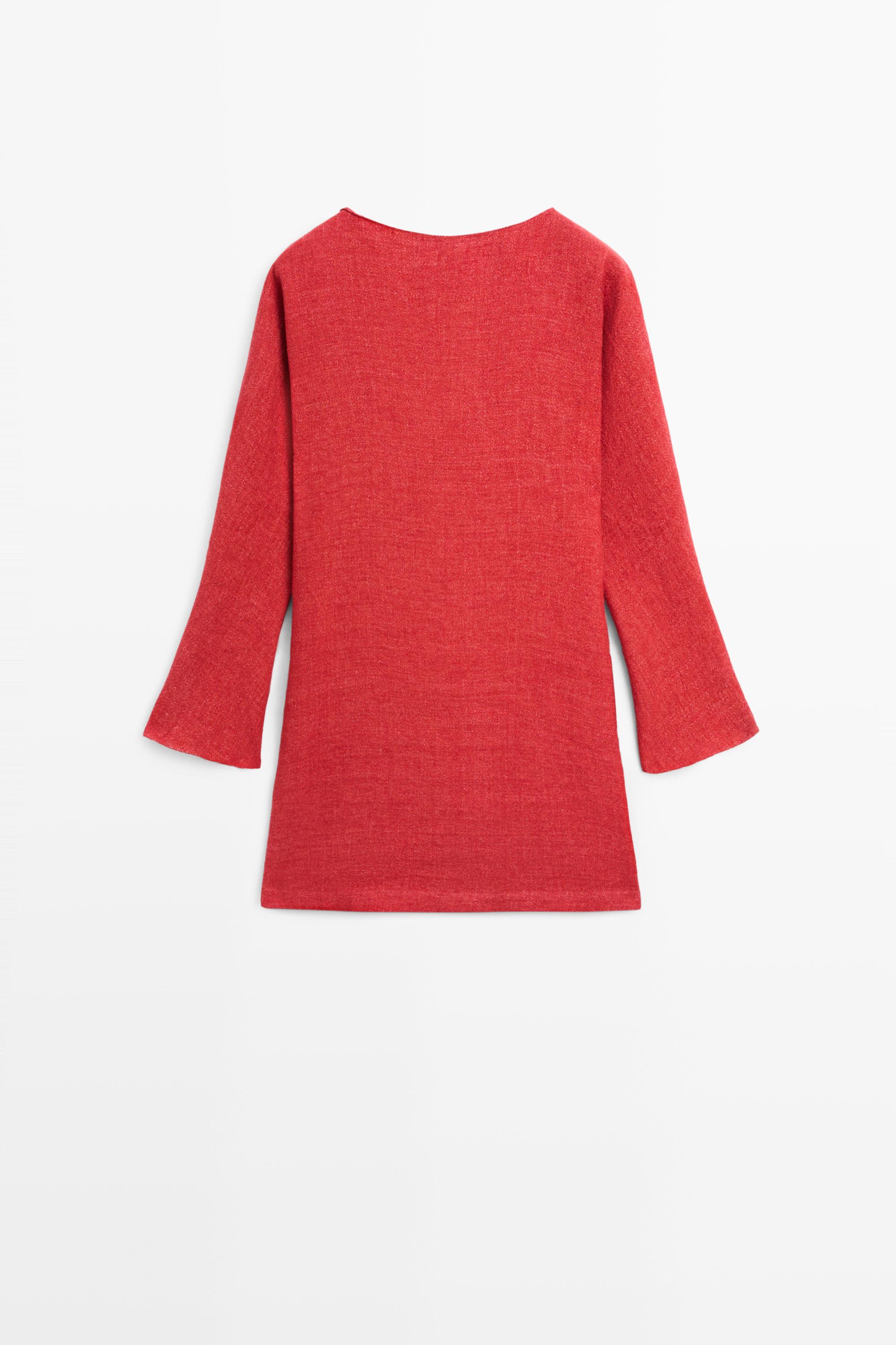 Robe courte manches longues