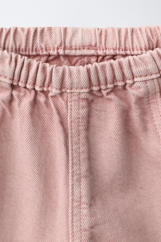 PANTALON EN SERGE UNI - Rose délavé de Zara - Image 2
