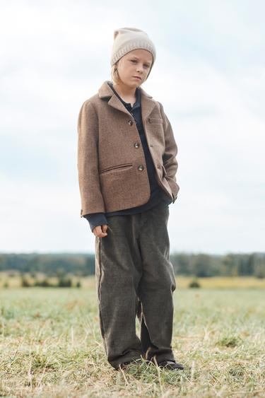 GERADE CORDHOSE – LIMITED EDITION - Dunkles Khaki von Zara - Bild 0