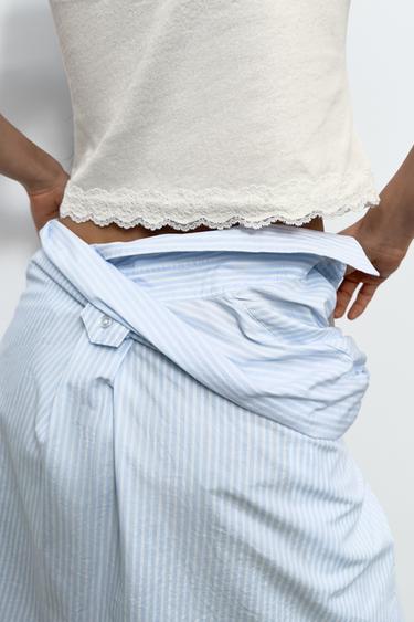 TOP MANCHES VOLANTS DENTELLE - Blanc de Zara - Image 5