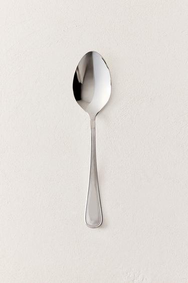 SHINY STEEL SERVING SPOON - Steel by Zara