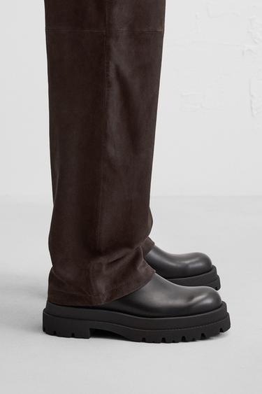 Zara CHUNKY CHELSEA BOOTS - Black - Image 0