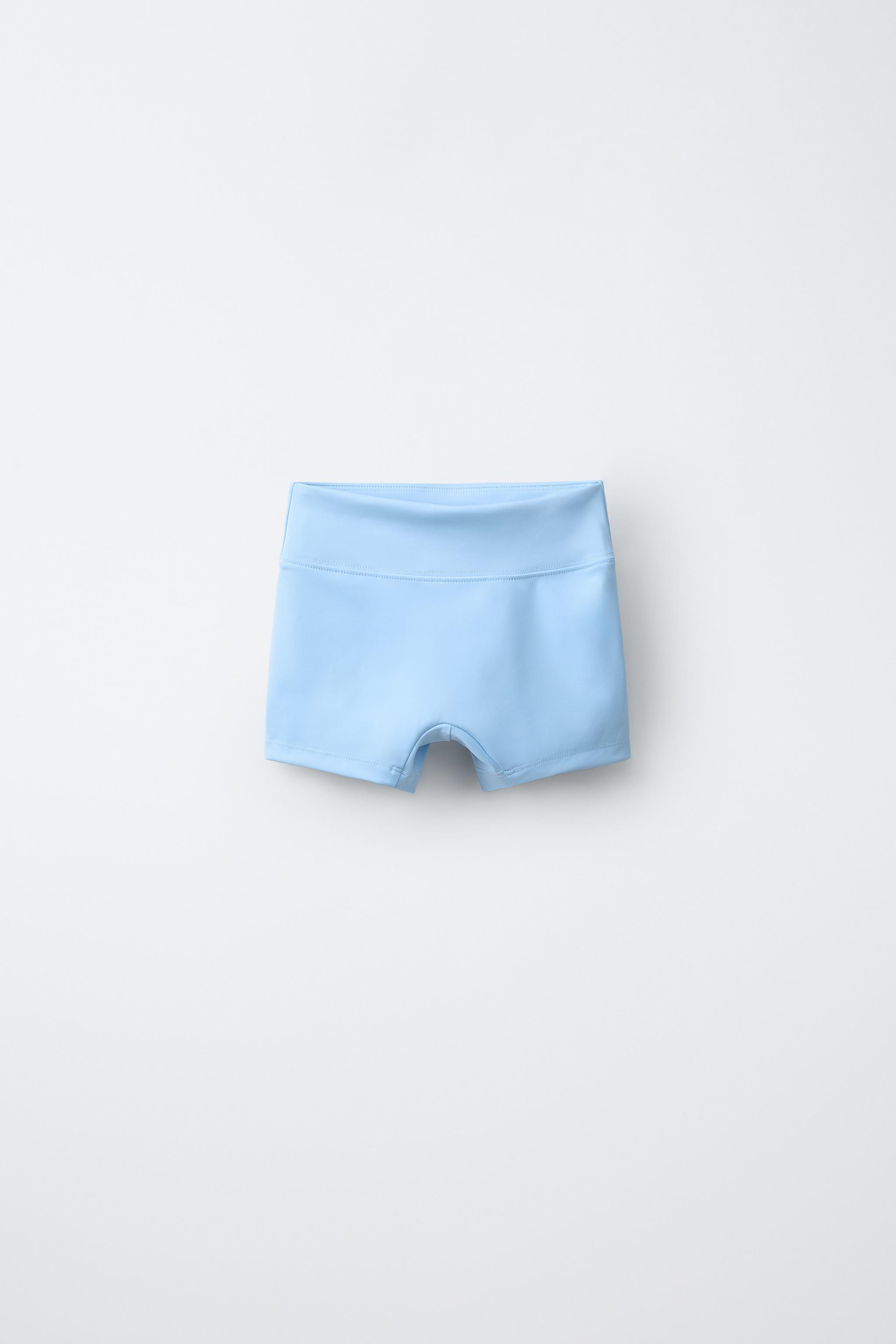 SPORTY SHORT LEGGINGS — Sky blue