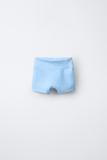 SPORTY CROPPED LEGGINGS - Sky blue by Zara