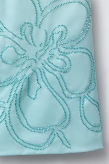 ROBE SATINÉE FLOW FANTAISIE - Turquoise de Zara - Image 2