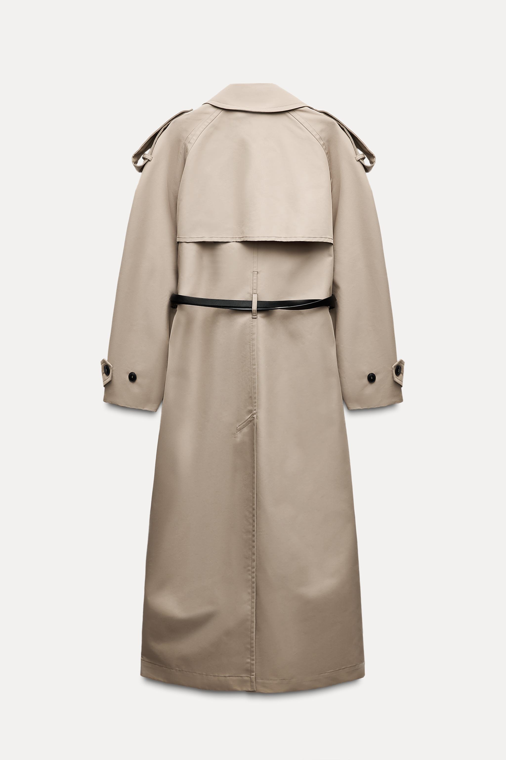 ZW COLLECTION WATER REPELLENT OVERSIZE TRENCH COAT Beige ZARA Ireland