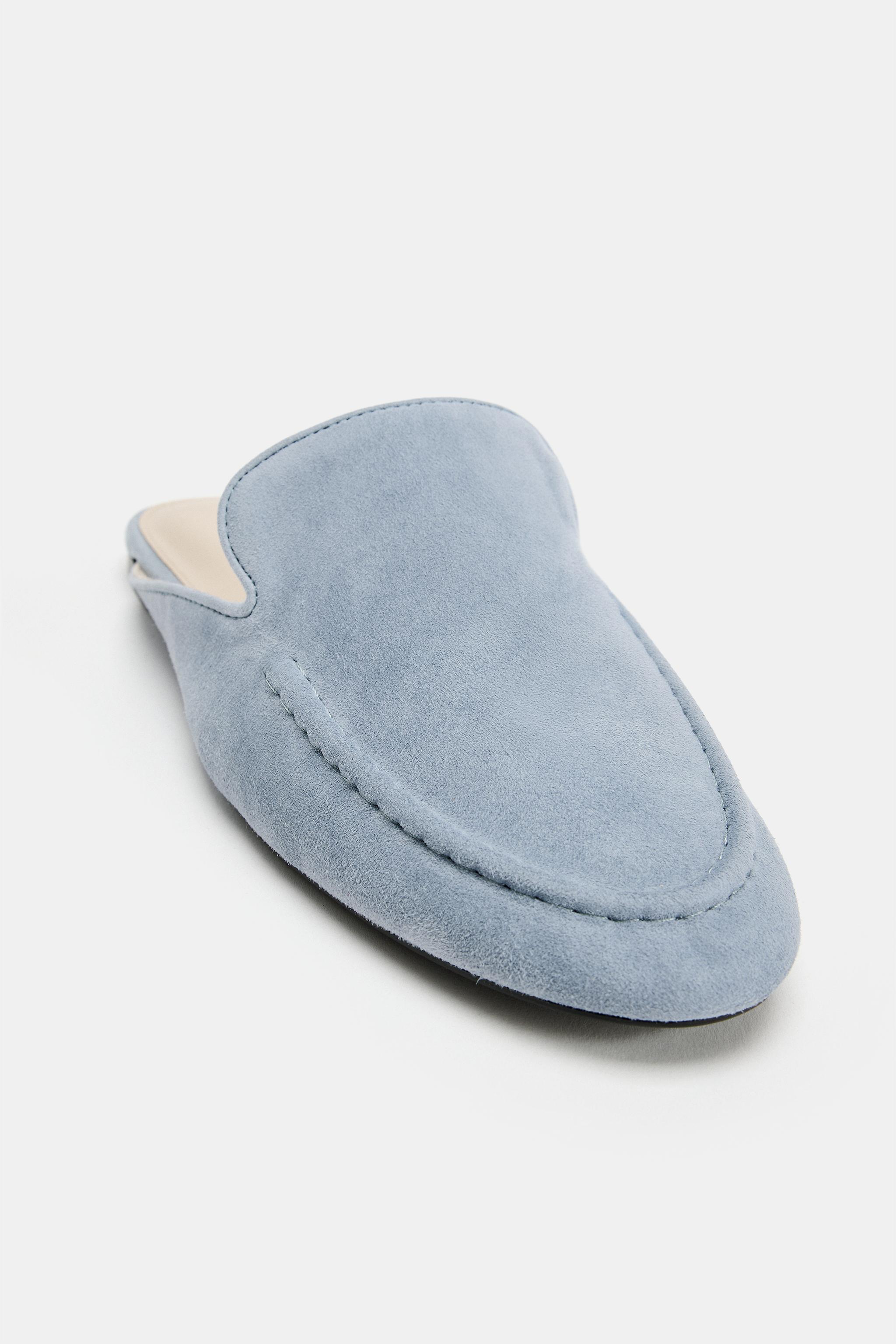 SUEDE MULE LOAFERS