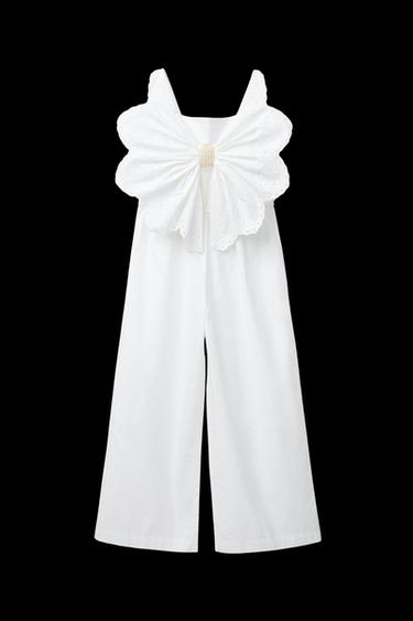 EMBROIDERED BUTTERFLY JUMPSUIT - Oyster-white by Zara - Image 0