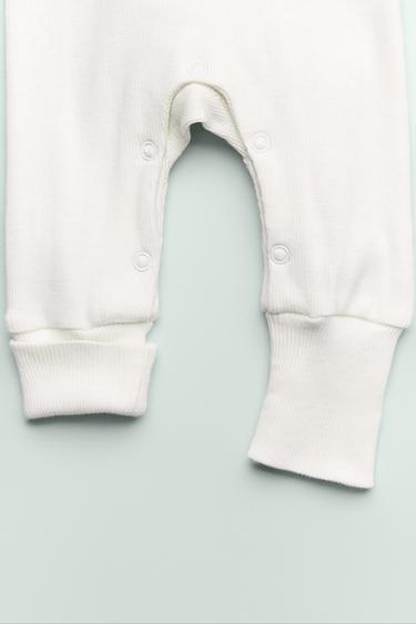 0-18 MONTHS/ MERINO WOOL SLEEPSUIT - Ecru by Zara