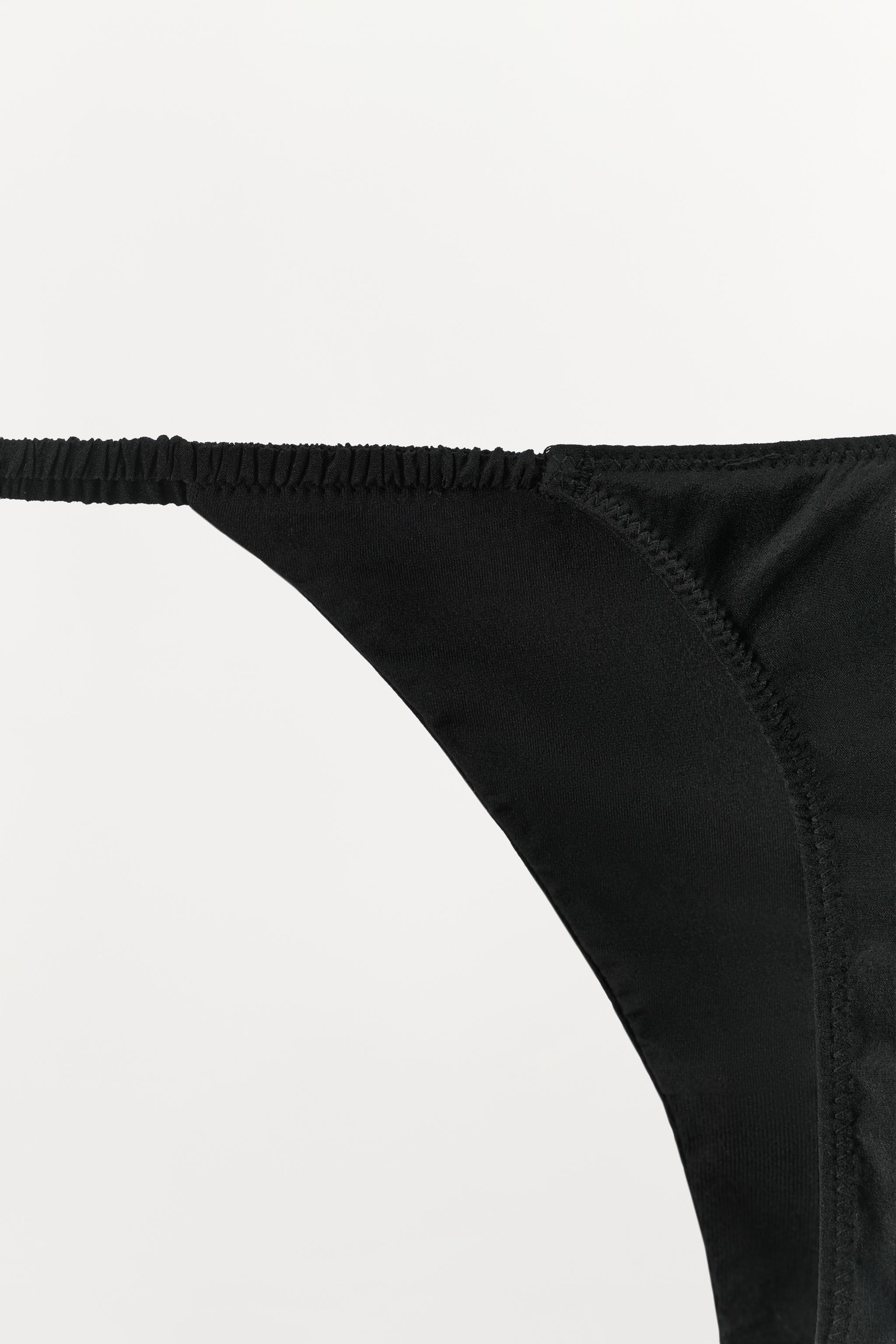 SILK BLEND THONG