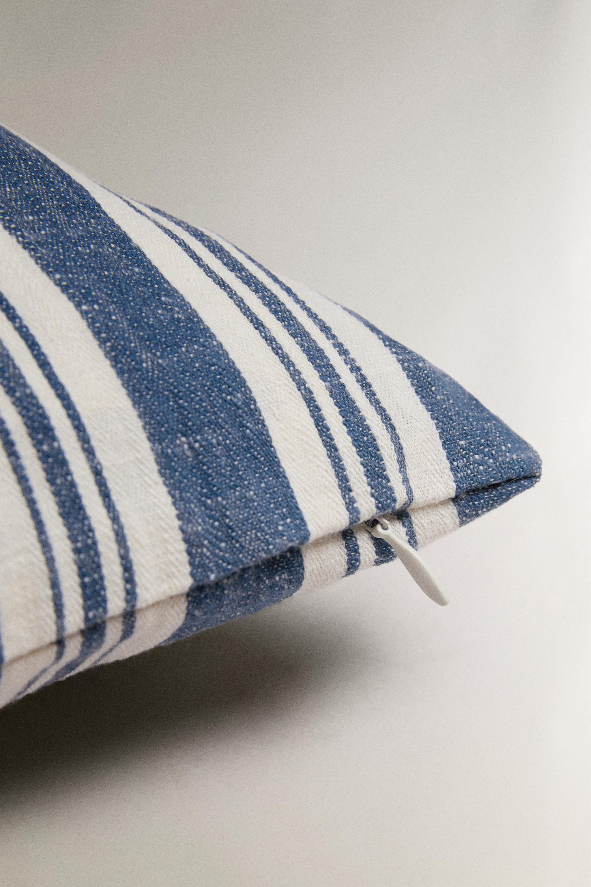 STRIPED THROW PILLOW COVER