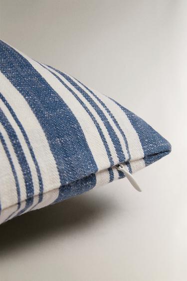 STRIPED CUSHION COVER - Blue by Zara - Image 3