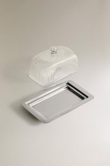 BEURRIER VERRE ET ACIER INOXYDABLE - Argent de Zara - Image 2