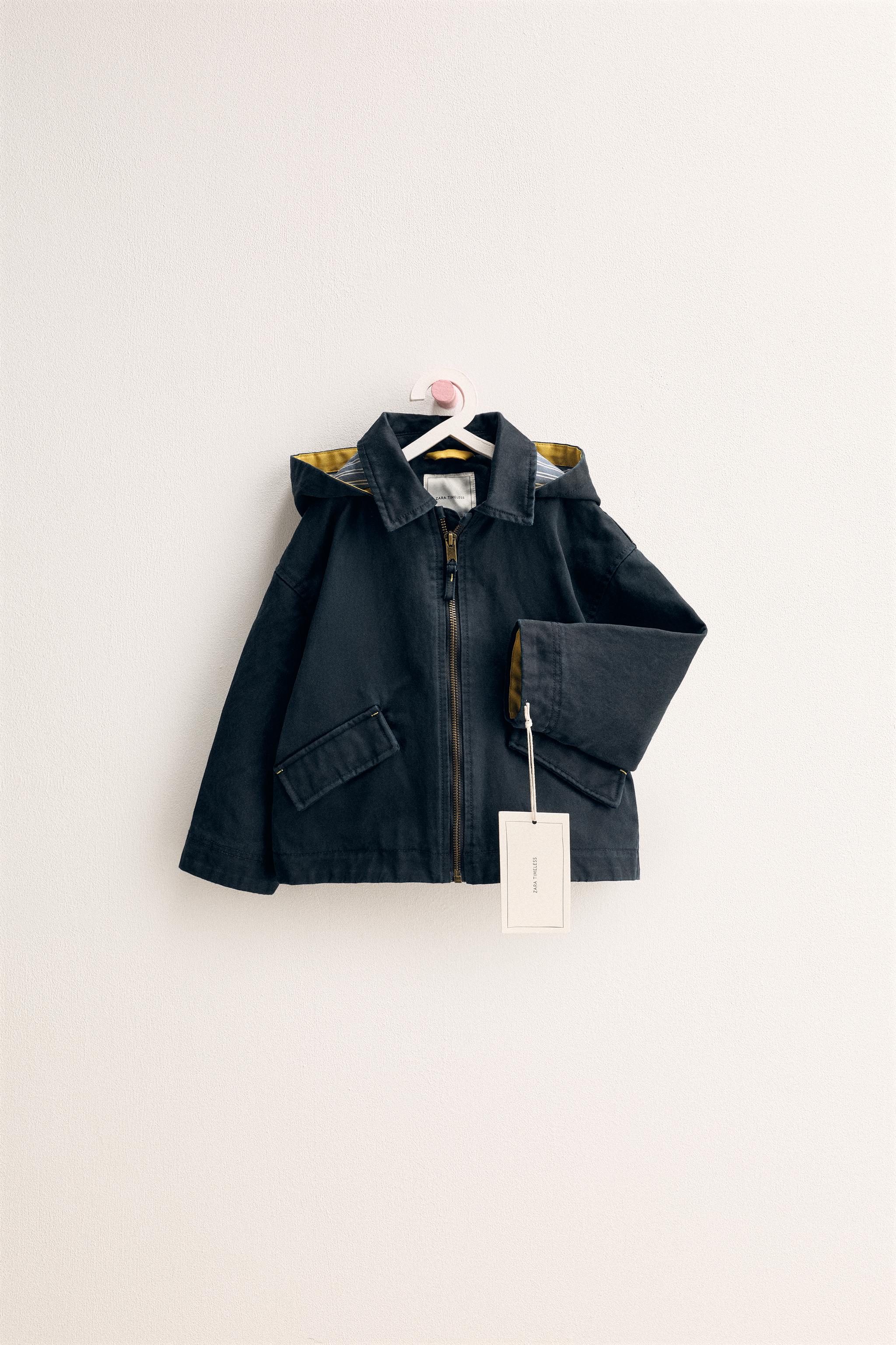 ZARA TIMELESS - BLOUSON CIRÉ CAPUCHE DÉTACHABLE