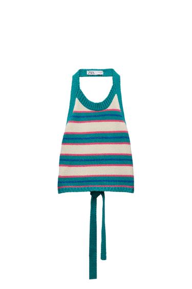 STRIPED KNIT TOP