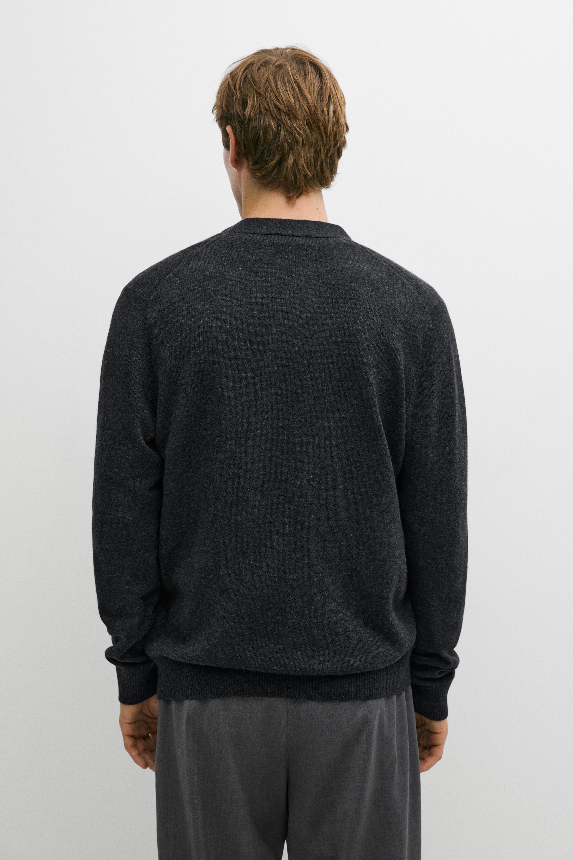 100% cashmere button-up knit cardigan
