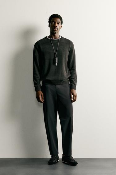 PANTALON TECHNIQUE REGULAR FIT CONFORT - Noir de Zara