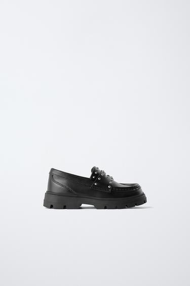 MOCASÍN TACHAS - Negro de Zara