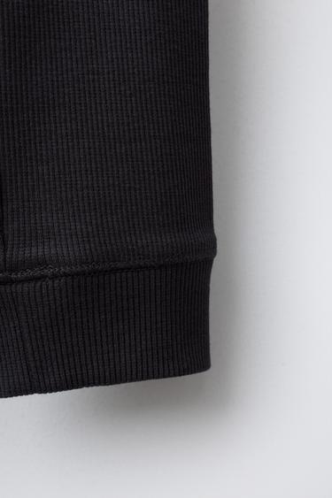 LEGGING CÔTELÉ À BOUTONS - Gris anthracite de Zara - Image 3