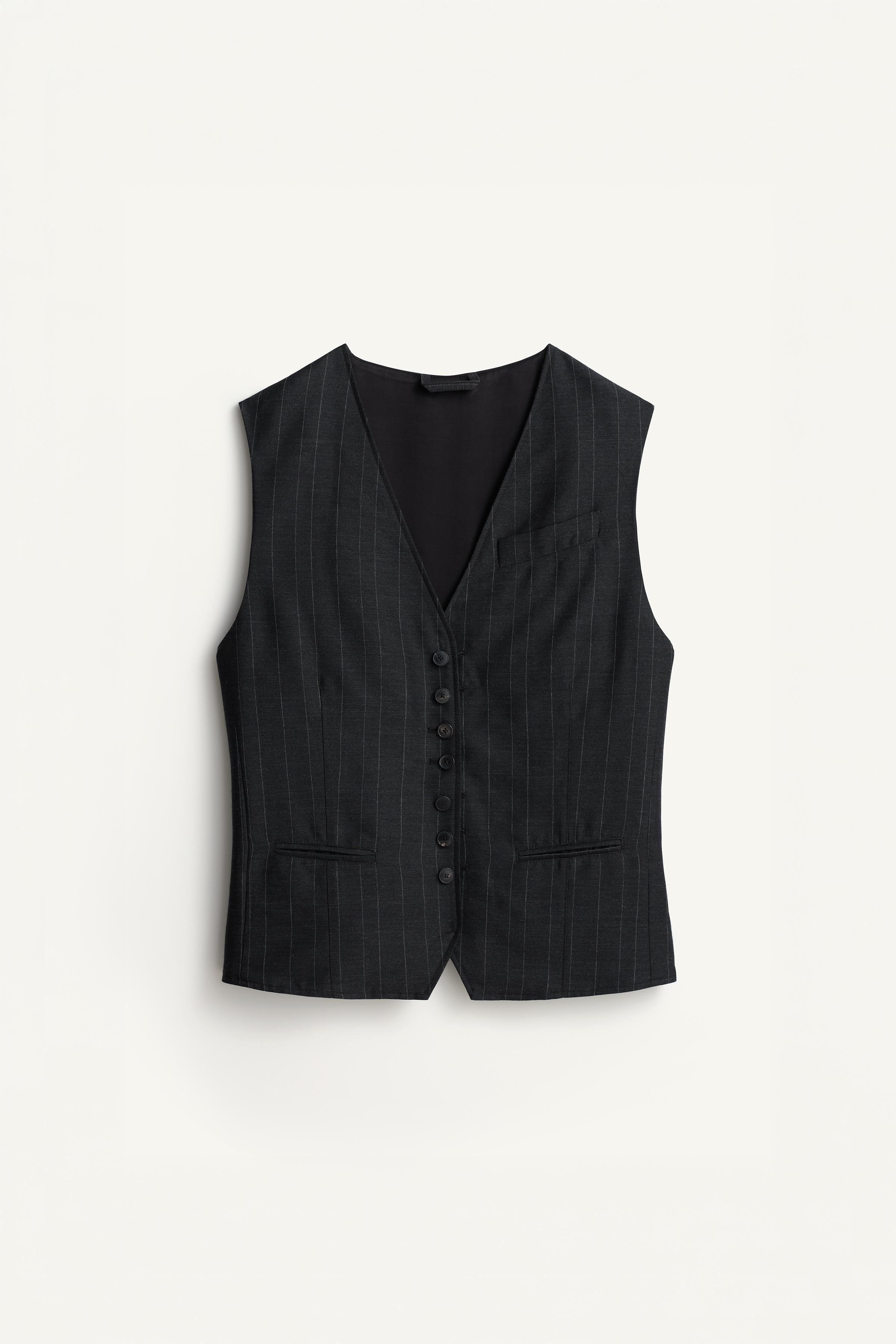 REVERSIBLE PINSTRIPE VEST