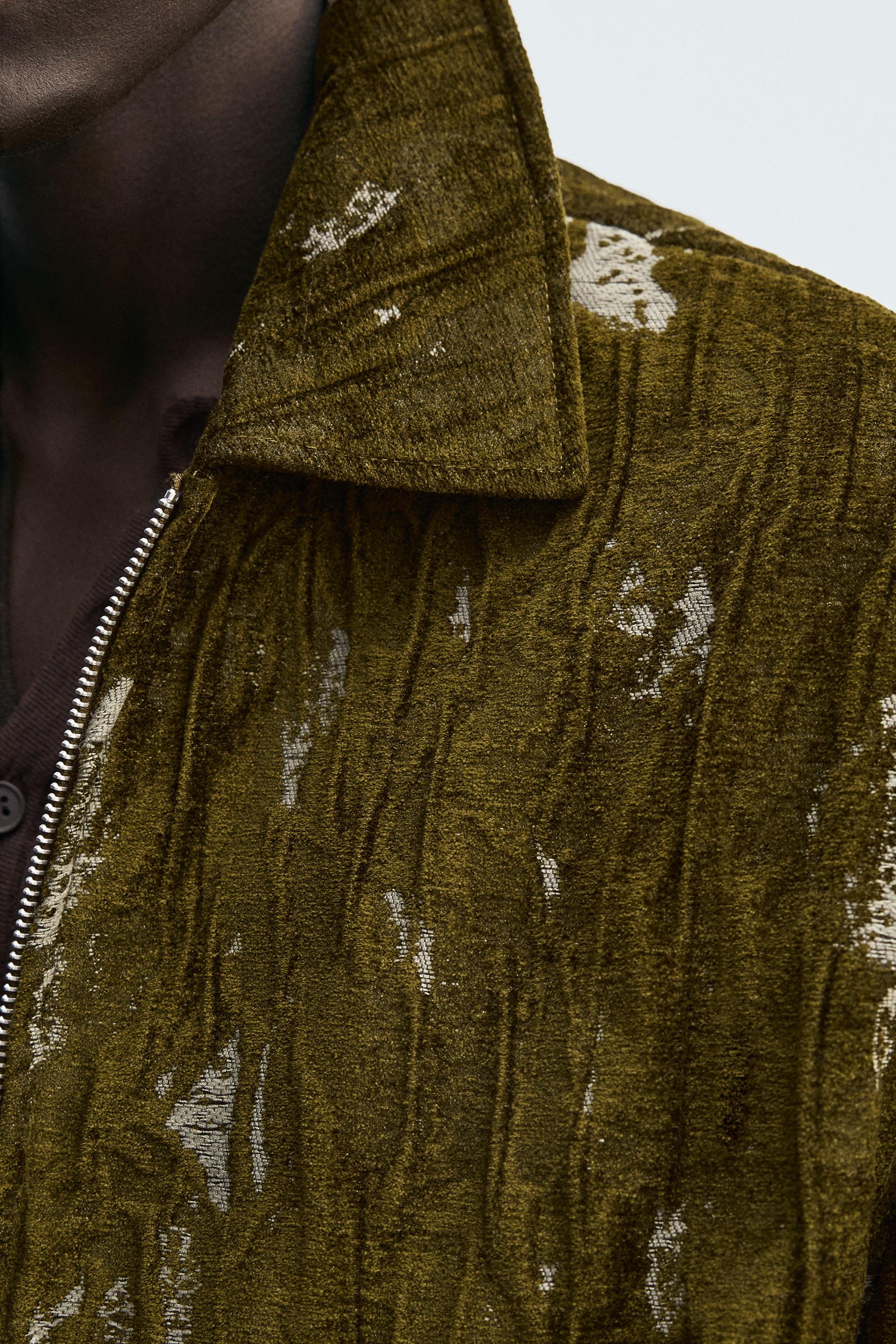TEXTURED JACQUARD JACKET