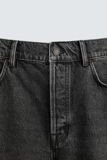 STRAIGHT-LEG JEANS - Charcoal by Zara - Image 7