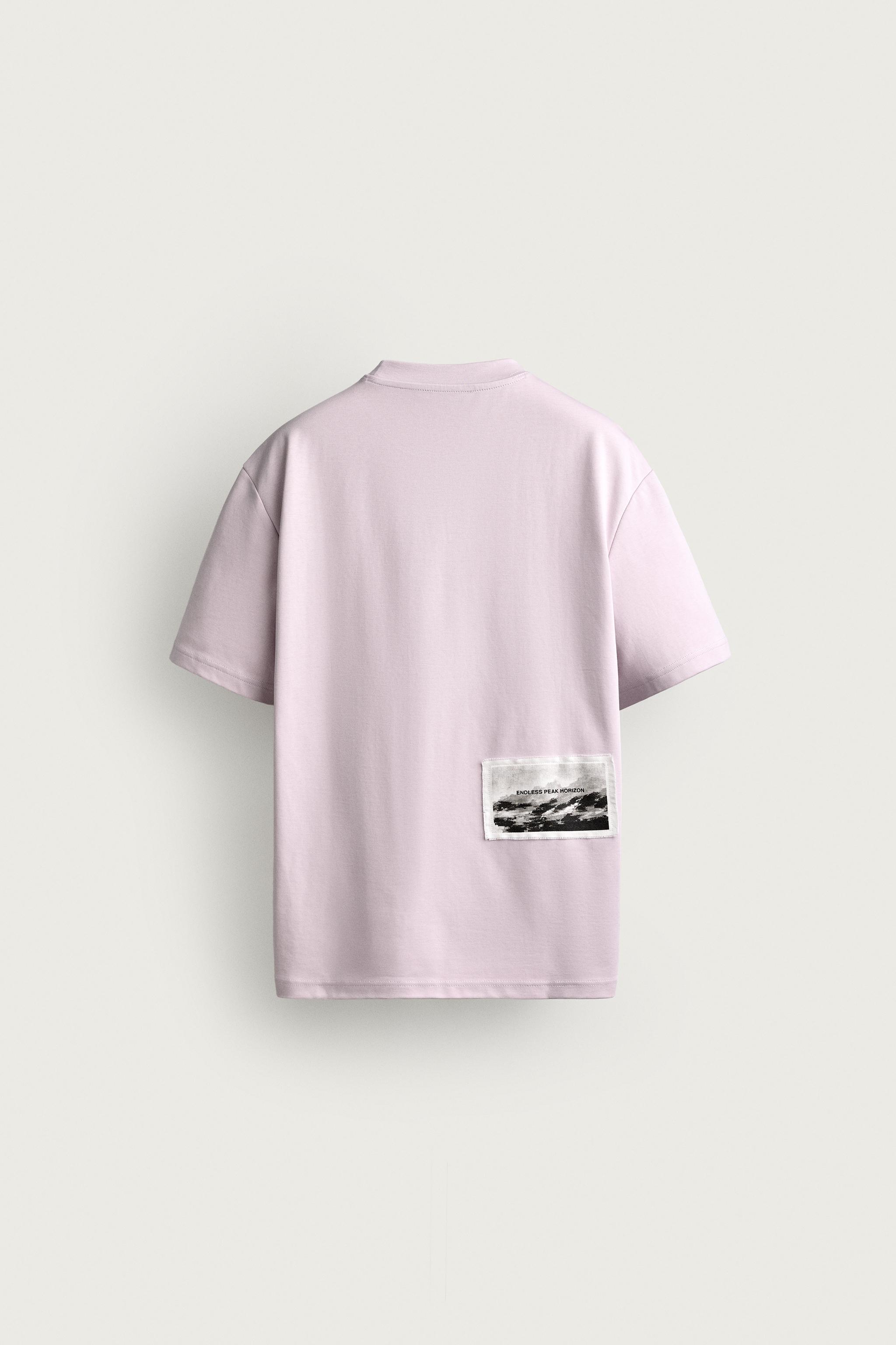 T-SHIRT RELAXED FIT PIÈCE CONTRASTE