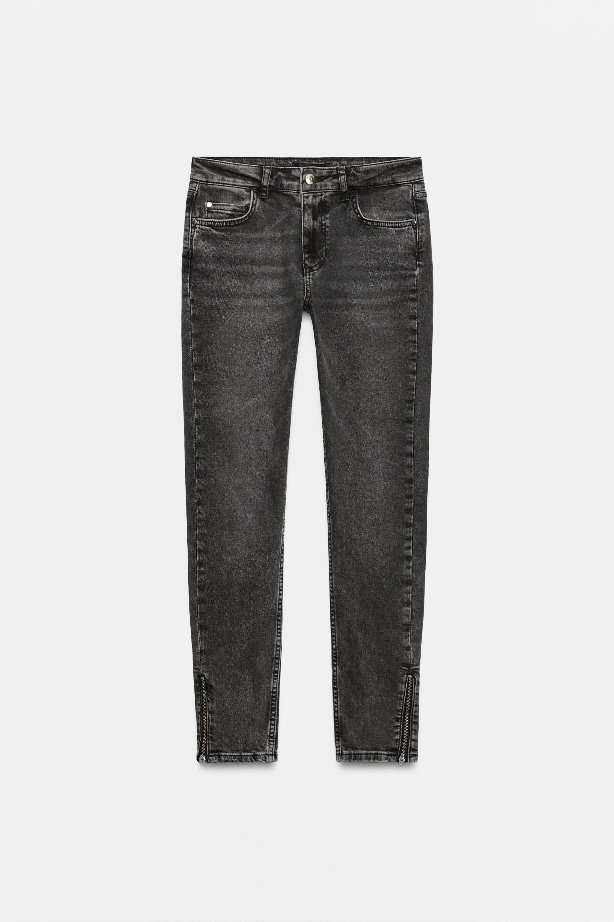Z1975 LOW RISE SKINNY ZIPPER JEANS
