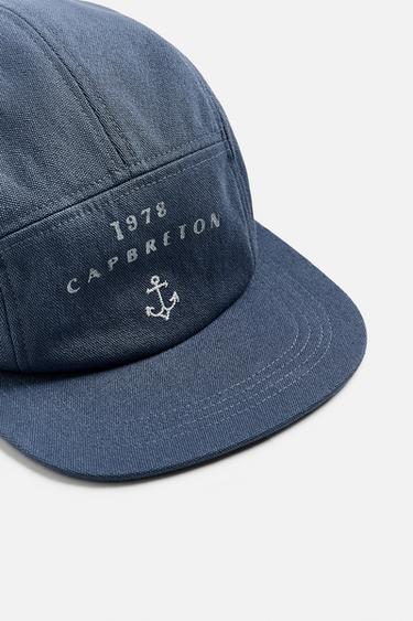 WASHED CAP WITH CONTRAST PRINT - Light blue by Zara - Image 2