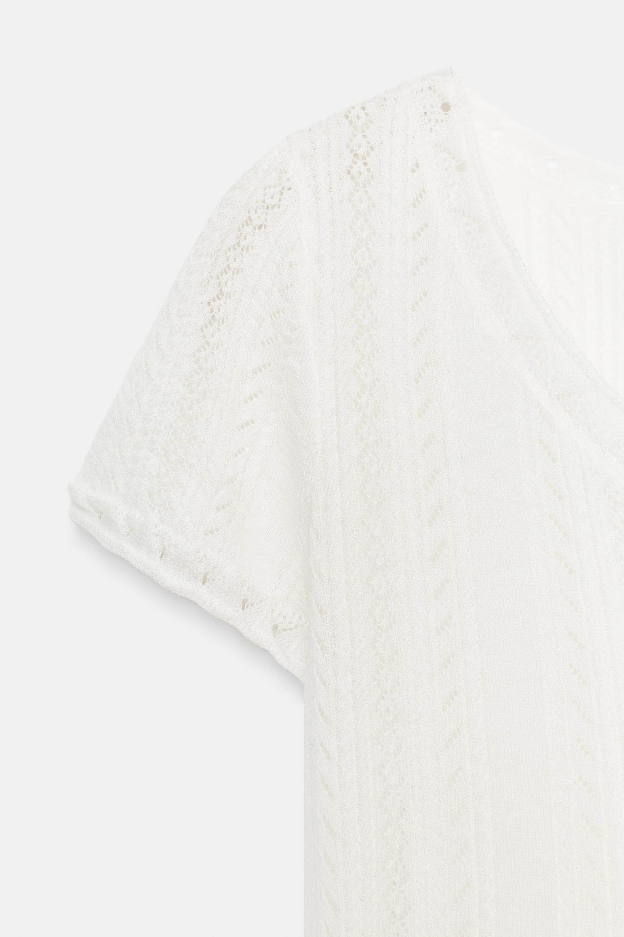 POINTELLE KNIT TOP